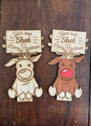 Merry Christmas Mini Liquor Bottle Holder: White Elephant Gift Best Shot at a Merry Christmas